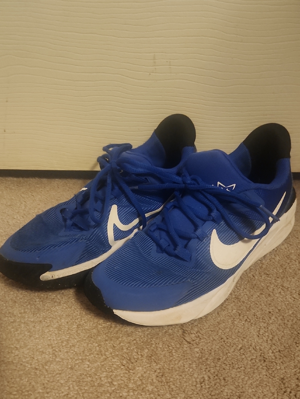 Nike Youth Royal Blue Sneakers with White Swoosh